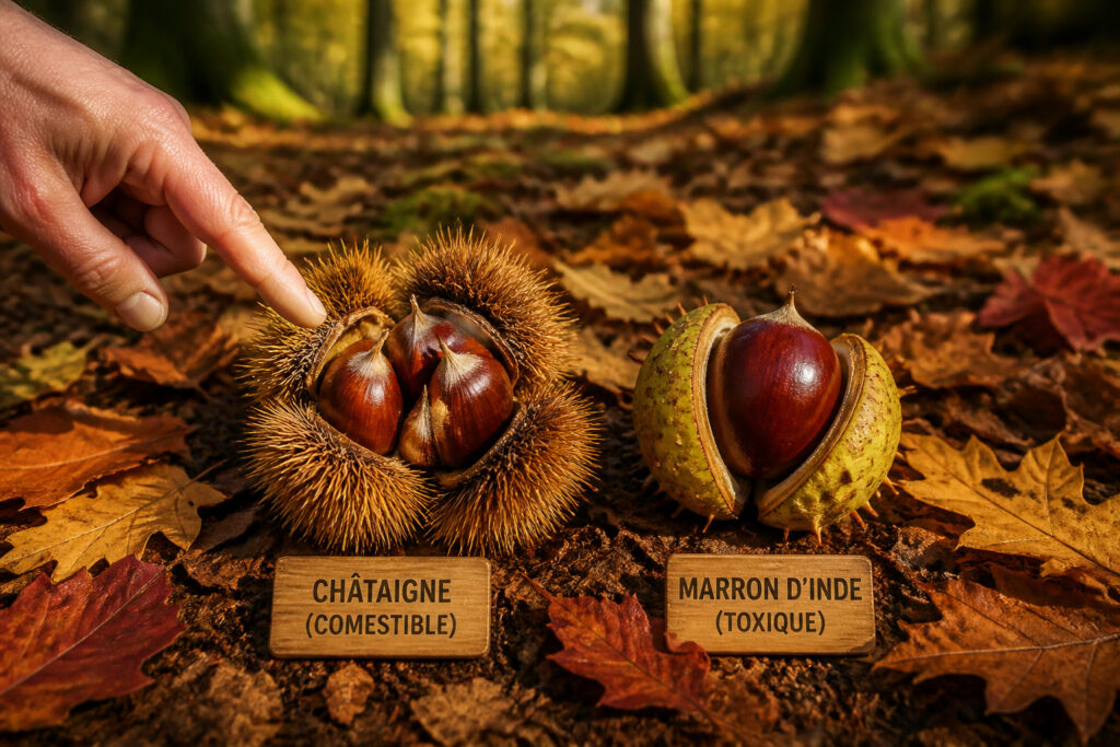 Chataigne vs marron dinde lequel est comestible