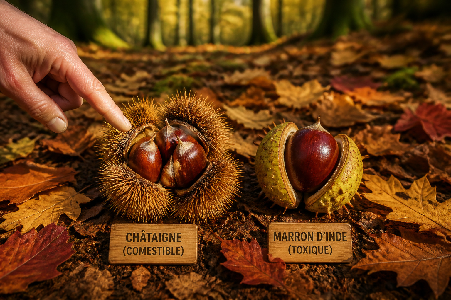 Chataigne vs marron dinde lequel est comestible