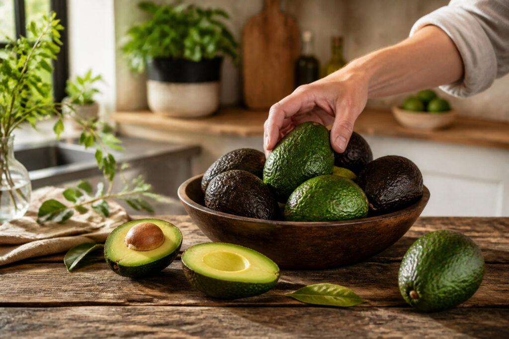 Avocats frais pret a etre degustes