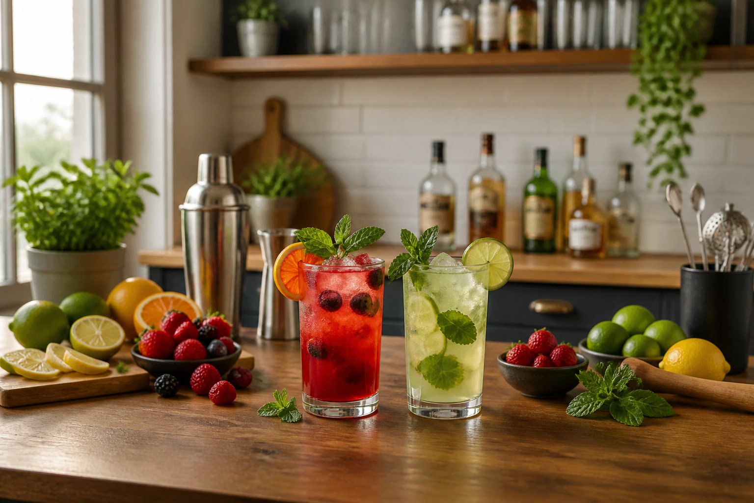 Cocktails maison fraicheur et saveurs