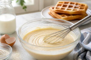 Preparation de gaufres maison