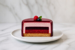 Entremet aux fruits rouges coupe parfaite