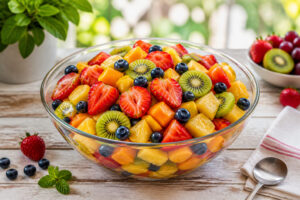 Salade de fruits fraiche et coloree