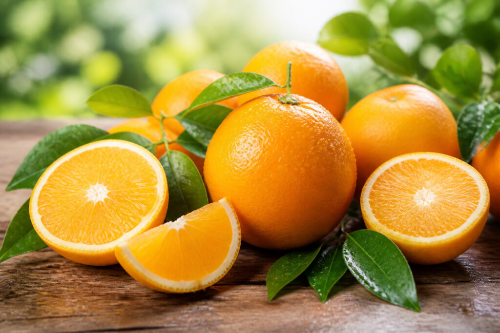 Oranges fraiches et juteuses
