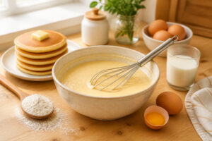 Preparation de pate a crepes maison
