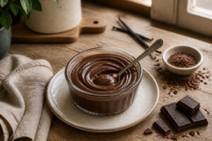 Dessert cremeux au chocolat artisanal