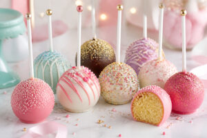Pop cakes festifs et colores