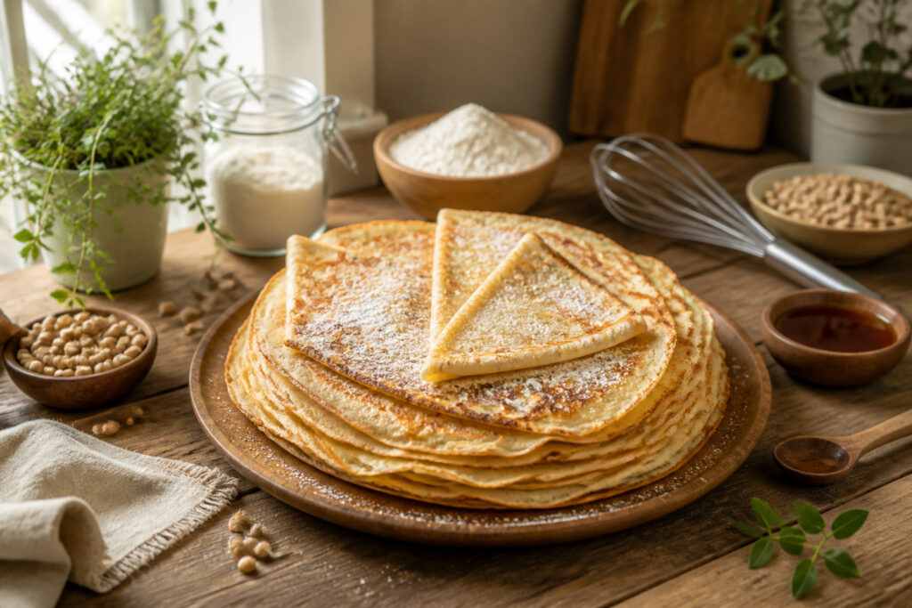 Crepes legeres sans produits laitiers