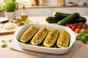 Courgettes farcies legeres