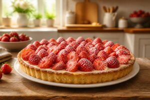 Tarte aux fraises chef doeuvre de patisserie